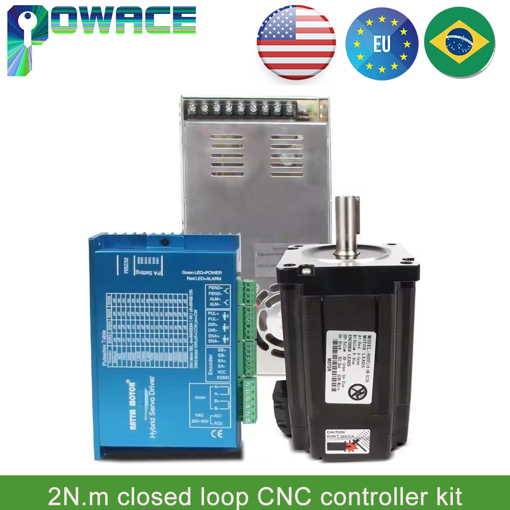 【EU】 2N.m Nema23 Kit Pengendal - Nema 23 Closed Loop Stepper Motor Driver Kit ulasan dan harga